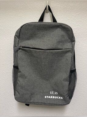 STARBUCKS LE 25 Limited Edition Backpack Sleek Grey Water Repellent Unisex
